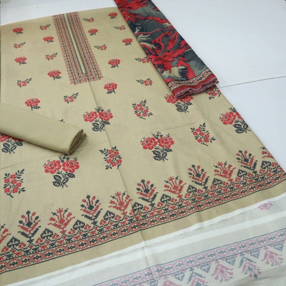 Doriya Lawn 3 Piece by Meko (1704-001)