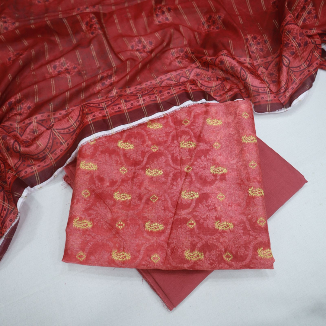Safina Anmol Jacquard Lawn 3 Piece (1716-009)