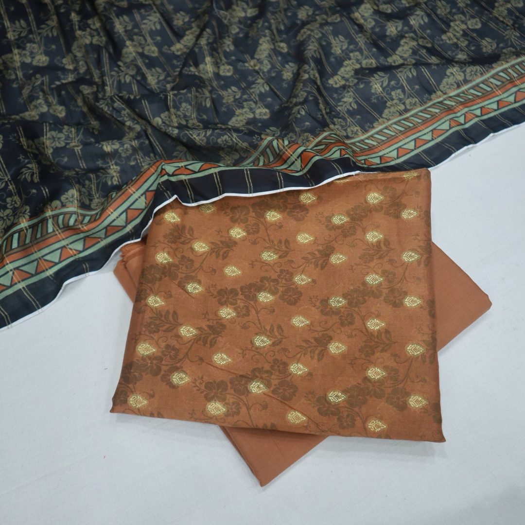 Safina Anmol Jacquard Lawn 3 Piece (1716-014)