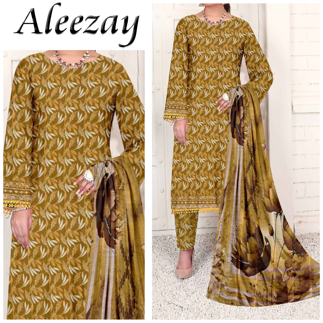 Aleezay Bana Dora Laen Printed Trouser (1717-009)