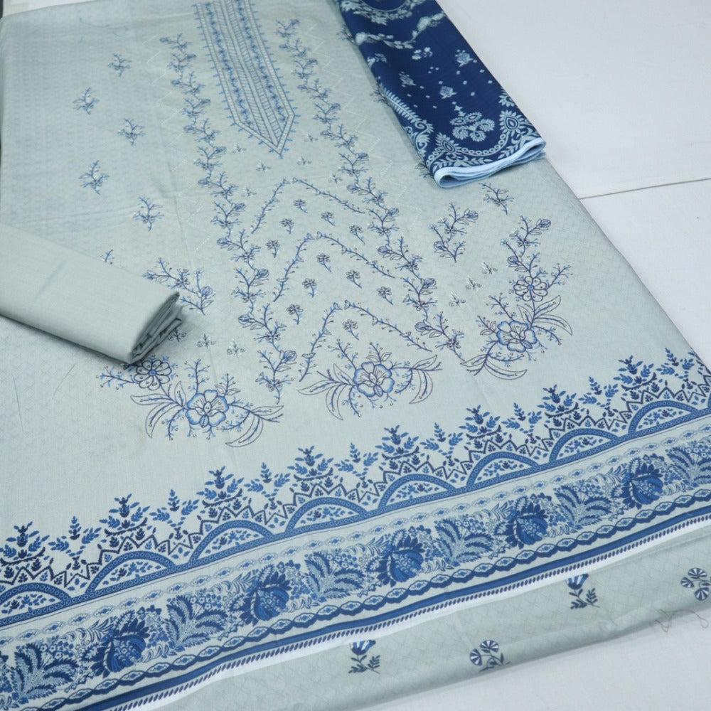 Uffaq Emboirdery Lawn 3 Piece (1720-004)