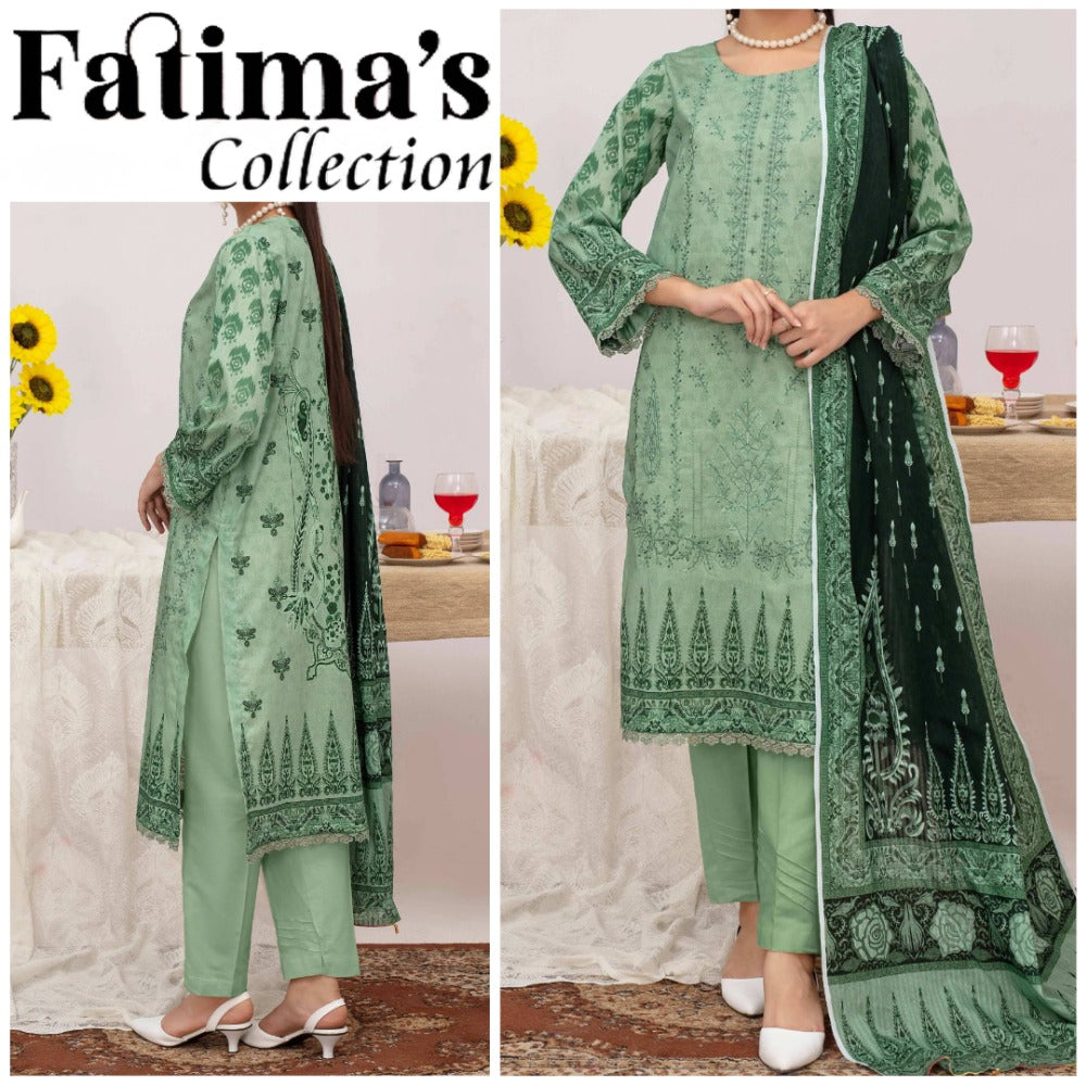 Uffaq Emboirdery Lawn 3 Piece (1720-006)