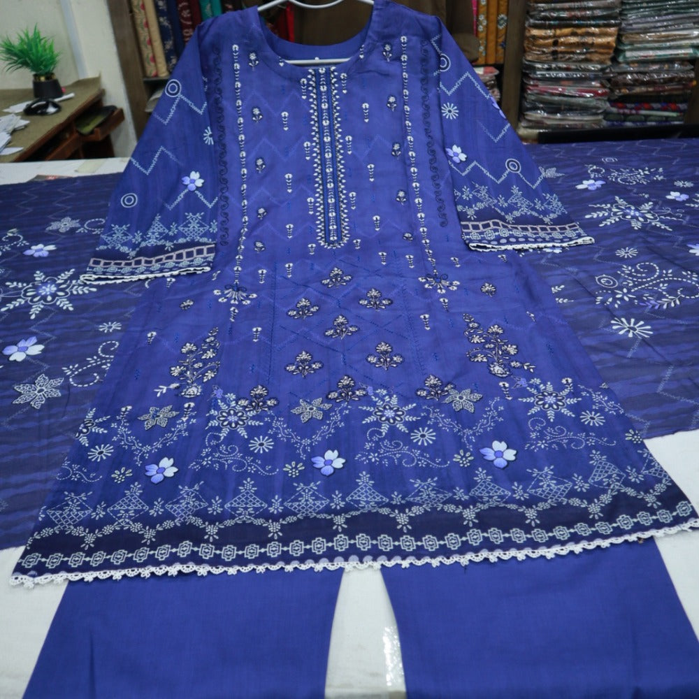 Hooria Tahir EMB Lawn & Doriya Dupatta (1742-007)