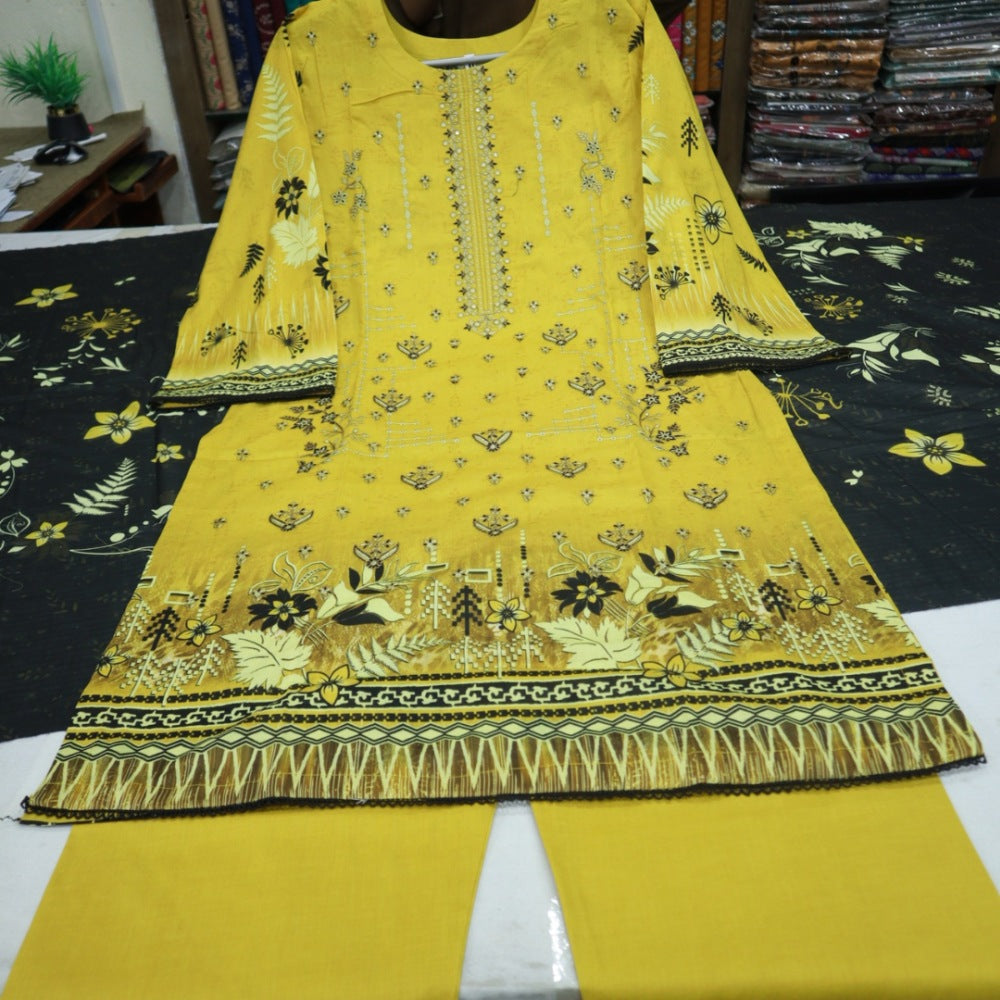 Hooria Tahir EMB Lawn & Doriya Dupatta (1742-010)
