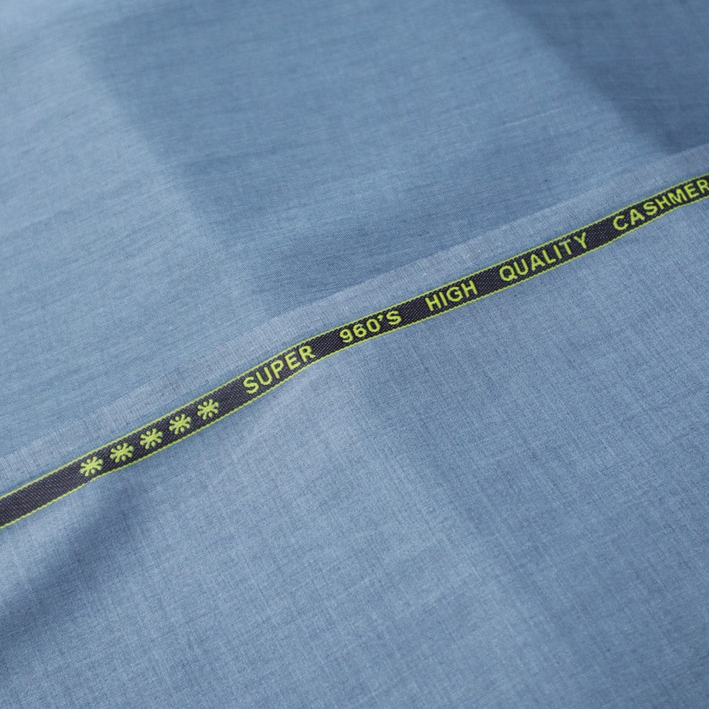 Super 960s Cashmere Self Blueish Gary (1760-006)