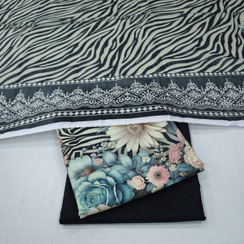 HZ Digital Khaddar 3 Piece (1809-003)