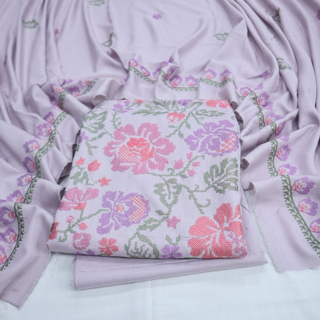 Bareeza EMB Karandi with EMB Shawl (1849-016)