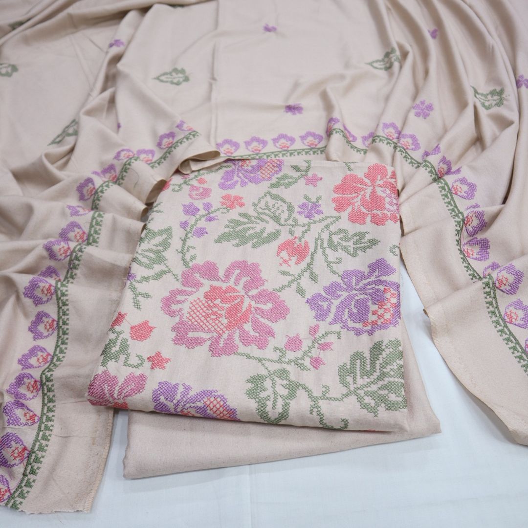 Bareeza EMB Karandi with EMB Shawl (1849-017)