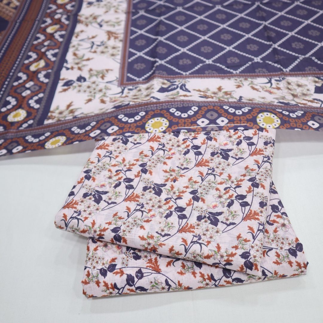 Digital Slub Dora Lawn 3 Piece (1864-004)