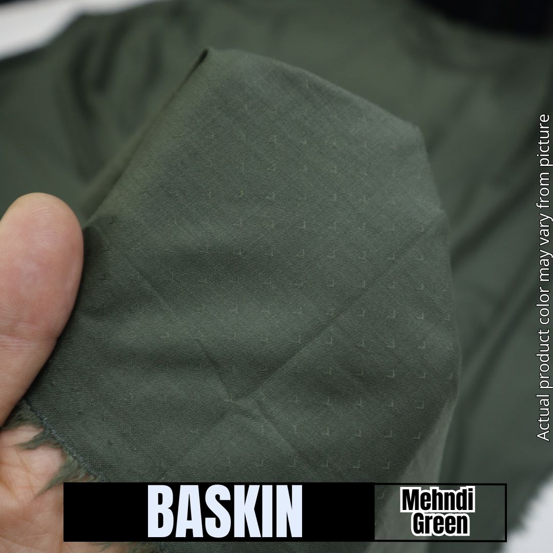 Baskin by Glamour Suiting - Mehndi Green (1877-001)