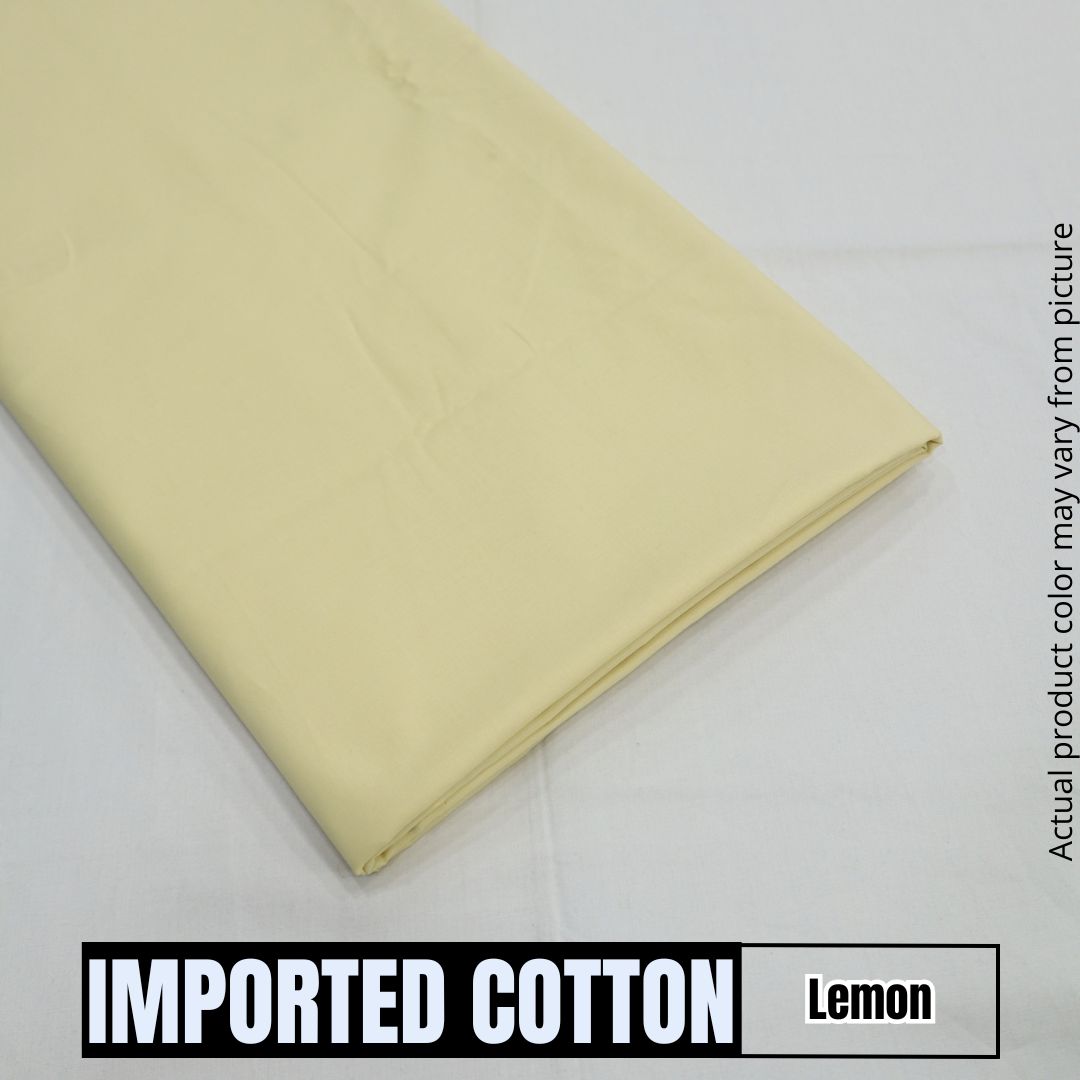 Imported Pure Soft Cotton - Lemon (1904-011)