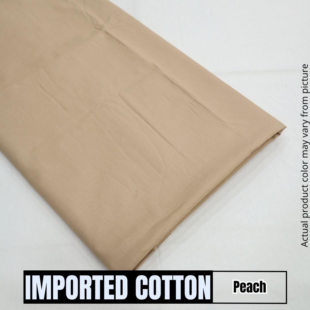 Imported Pure Soft Cotton - Peach (1904-019)