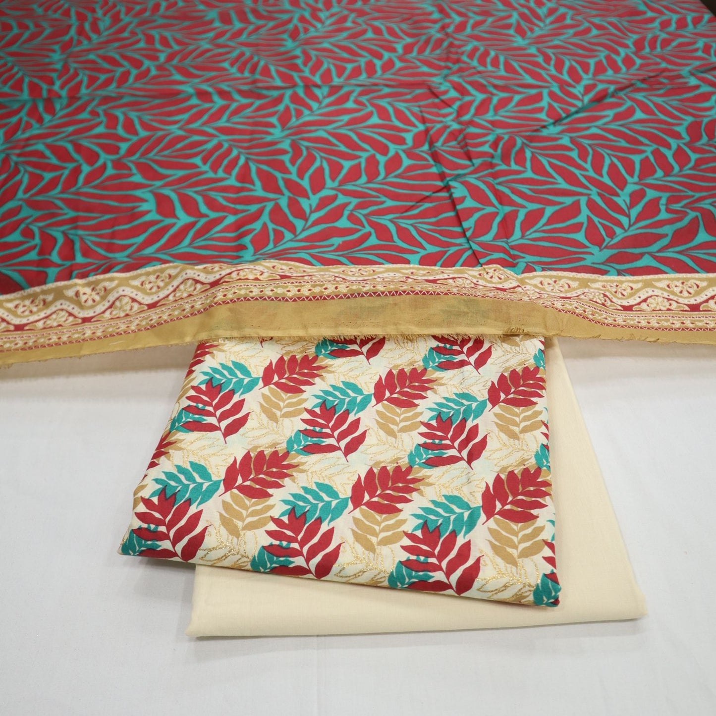 Digital Print Lawn with Glitter by M.E (1914-006)