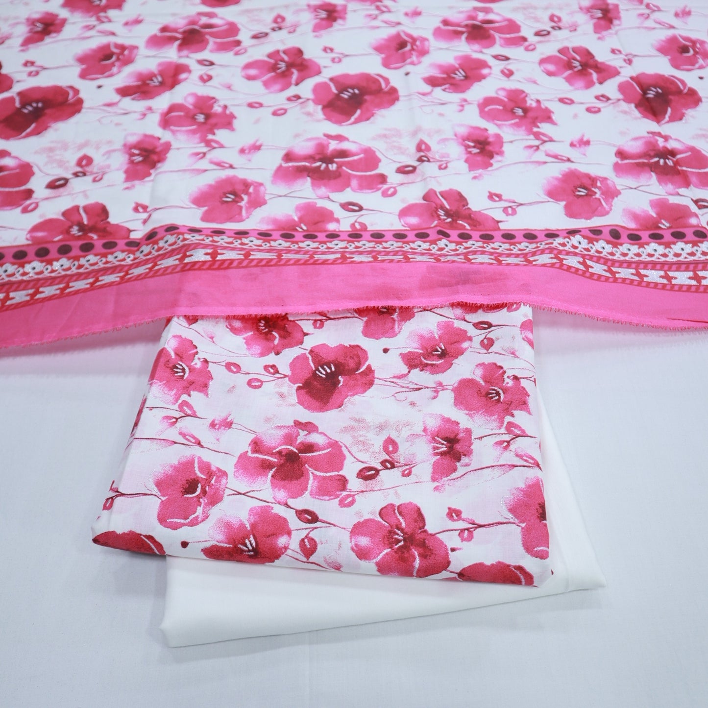 Digital Print Lawn with Glitter by M.E (1914-009)
