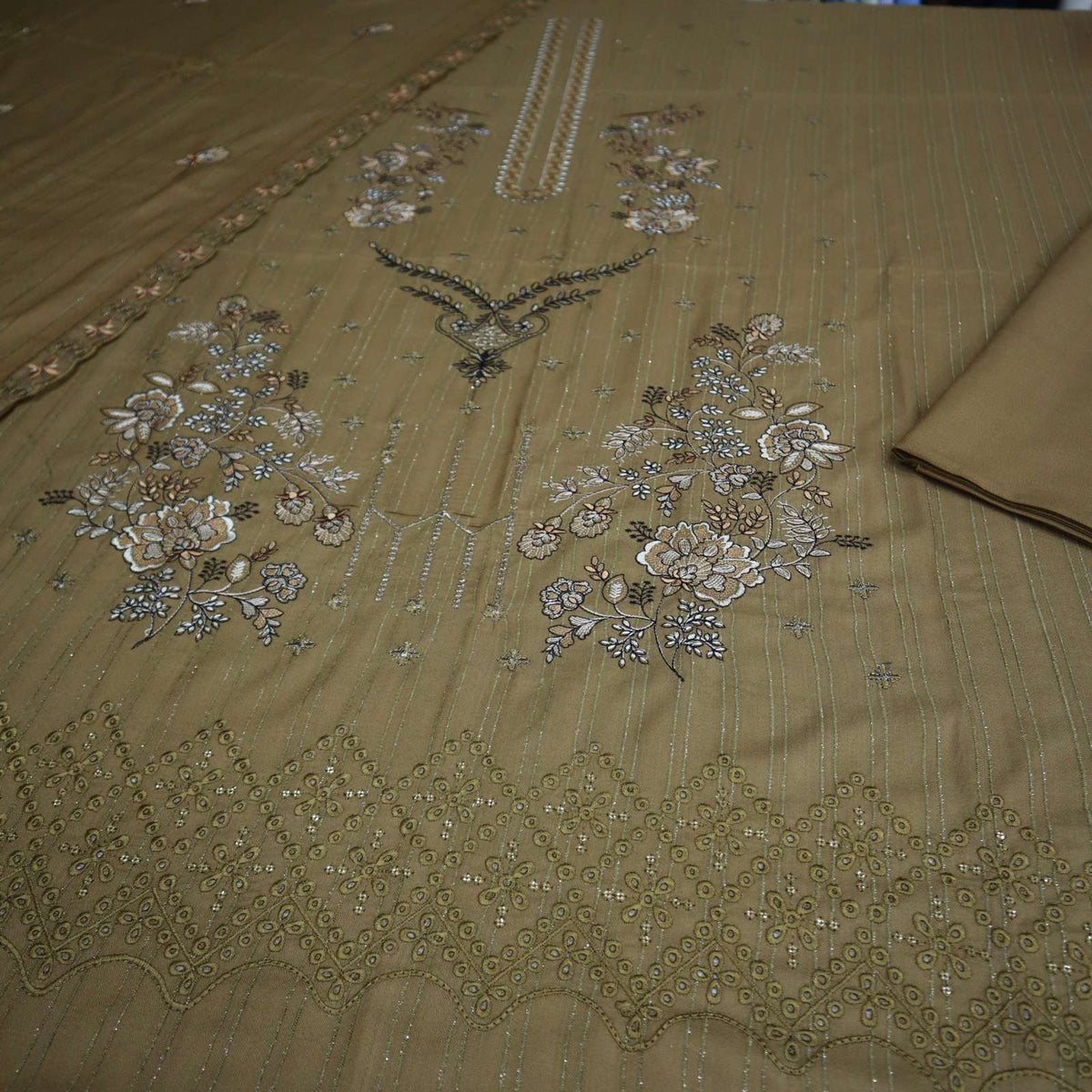 Heavy Embroidery Dhanak Khansa.K by H&H (1963-001)