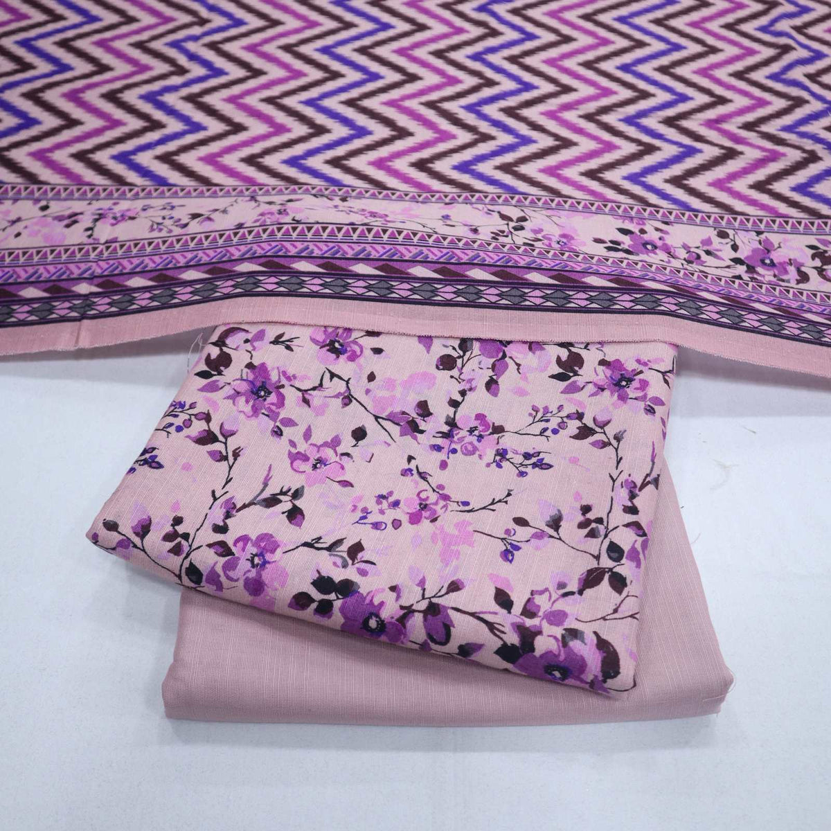 Zam Zam Printed Khaddar 3 Piece (1974-012)