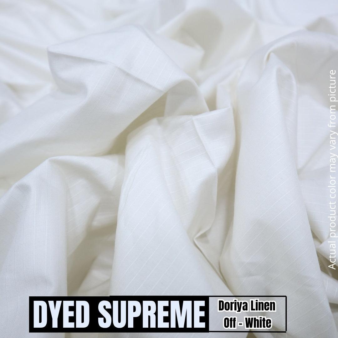 Dyed Supreme Doriya Linen - Off White (1984-005)