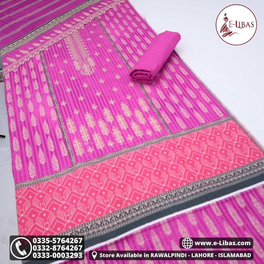Riwayat Khaddar CutWork 3 Piece (1398-008) Riwayat