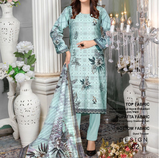 Bareeze Eid Collection Chikenkari (1294-001)