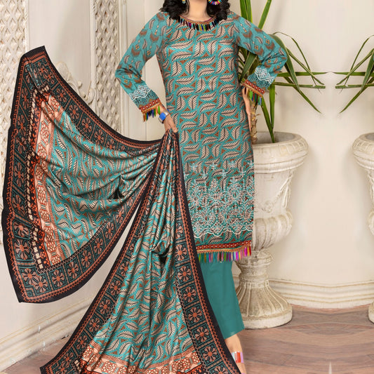 Lawn Daman Boring (1342-002) Fatima's Collection