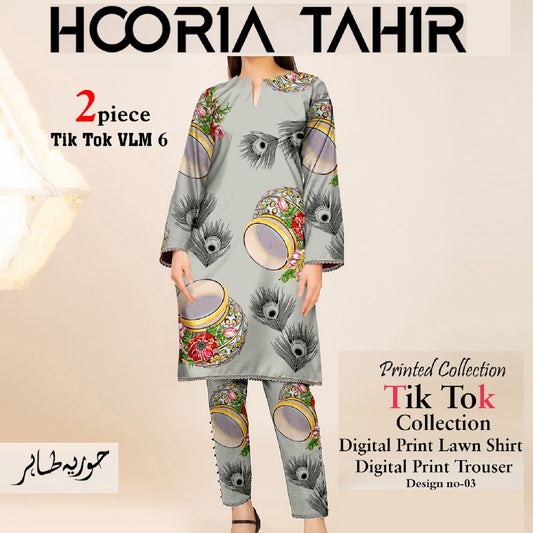 Same Print Shalwar Kameez (1345-003) Hooria Tahir