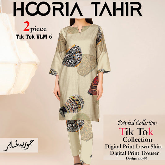 Same Print Shalwar Kameez (1345-005) Hooria Tahir