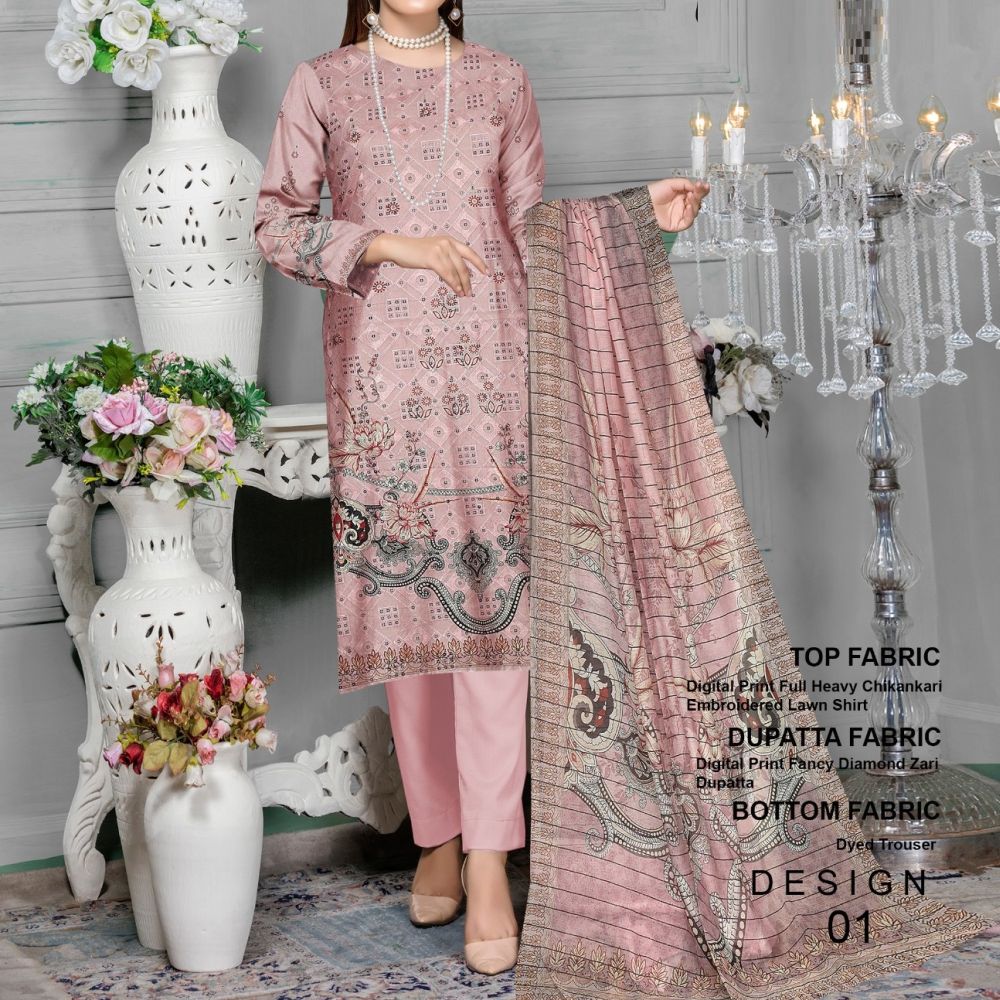 Bareeze Eid Collection Chikenkari (1294-005)