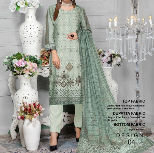 Bareeze Eid Collection Chikenkari (1294-006)