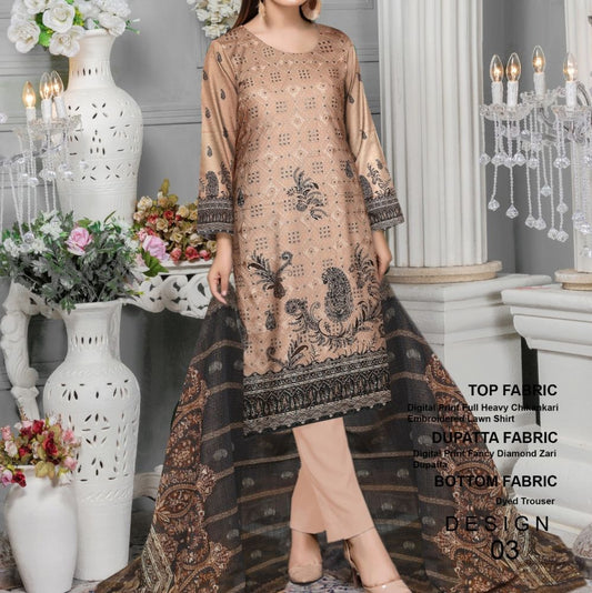 Bareeze Eid Collection Chikenkari (1294-007)