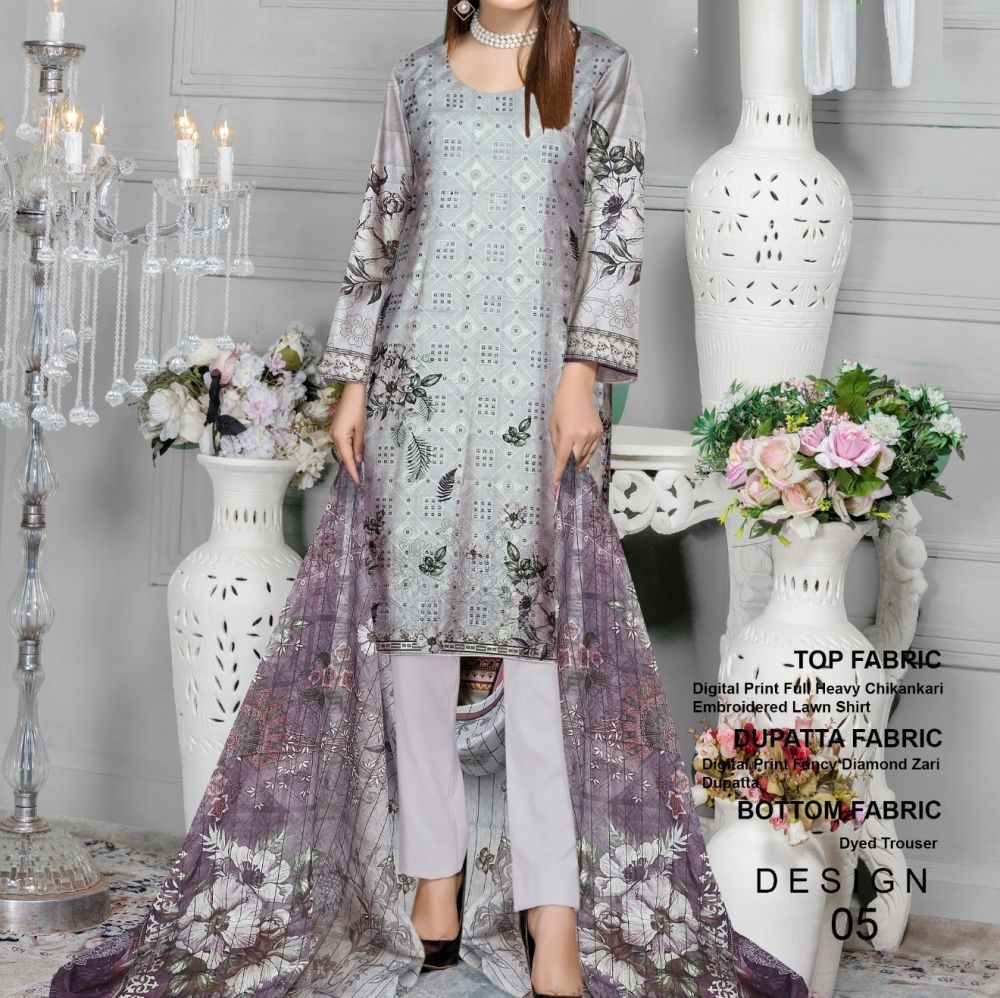 Bareeze Eid Collection Chikenkari (1294-008)