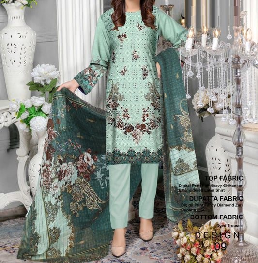 Bareeze Eid Collection Chikenkari (1294-009)