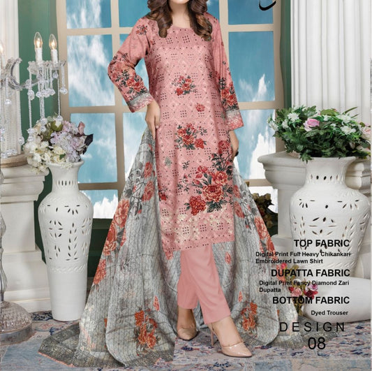 Bareeze Eid Collection Chikenkari (1294-010)