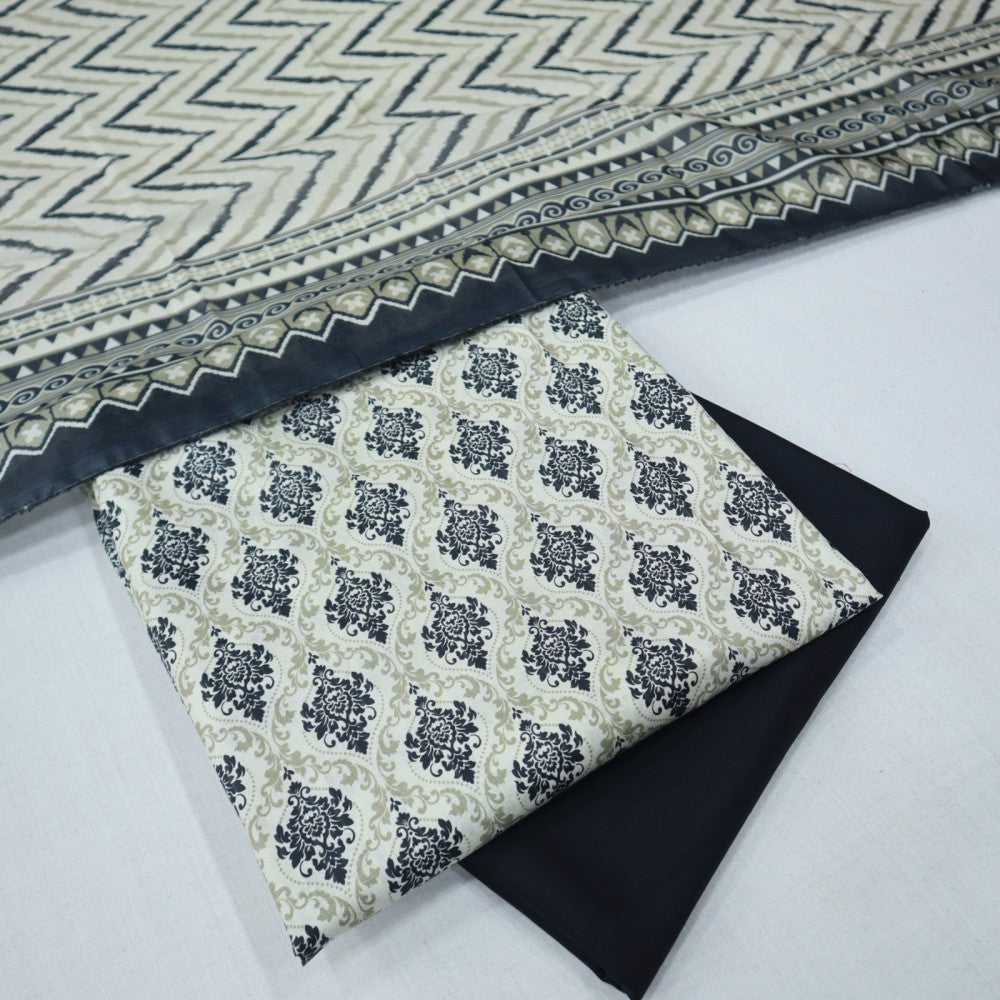 Bin Saeed Digital Lawn 3 Piece (1269-425)