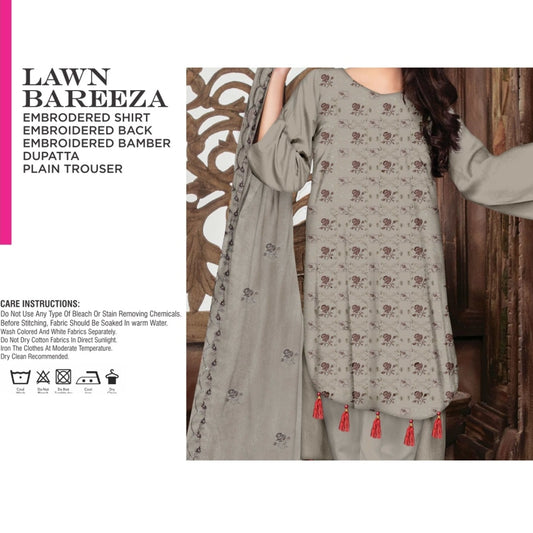 Bareeza EMB Bamber Dupatta (1340-003)