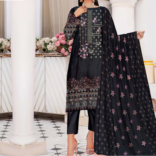 Embroidered Neck & Dupatta (1341-007) Hania