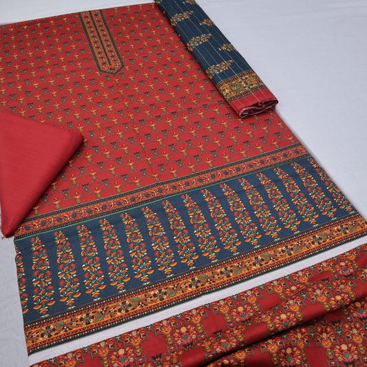 Bin Saeed Digital Khaddar 3 Piece (1375-156)