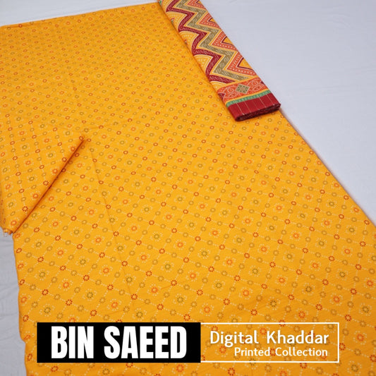 Bin Saeed Digital Khaddar 3 Piece (1375-159)