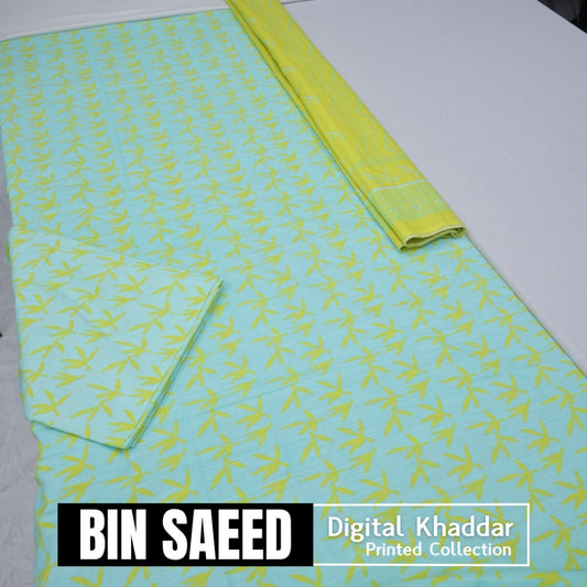 Bin Saeed Digital Khaddar 3 Piece (1375-169)