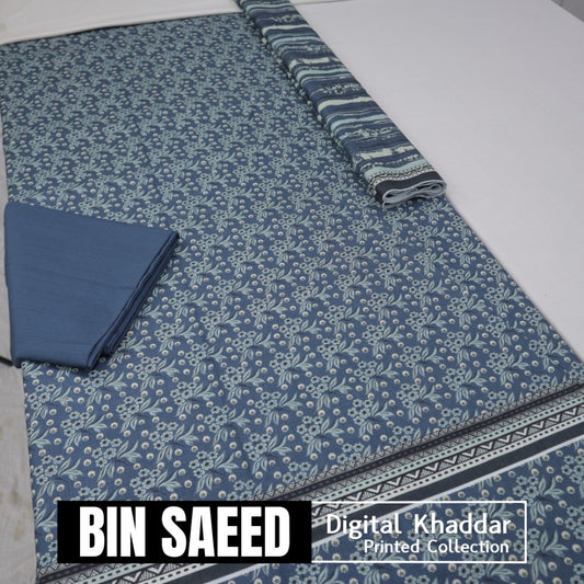Bin Saeed Digital Khaddar 3 Piece (1375-178)