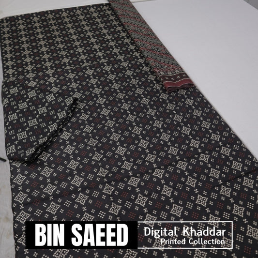 Bin Saeed Digital Khaddar 3 Piece (1375-179)