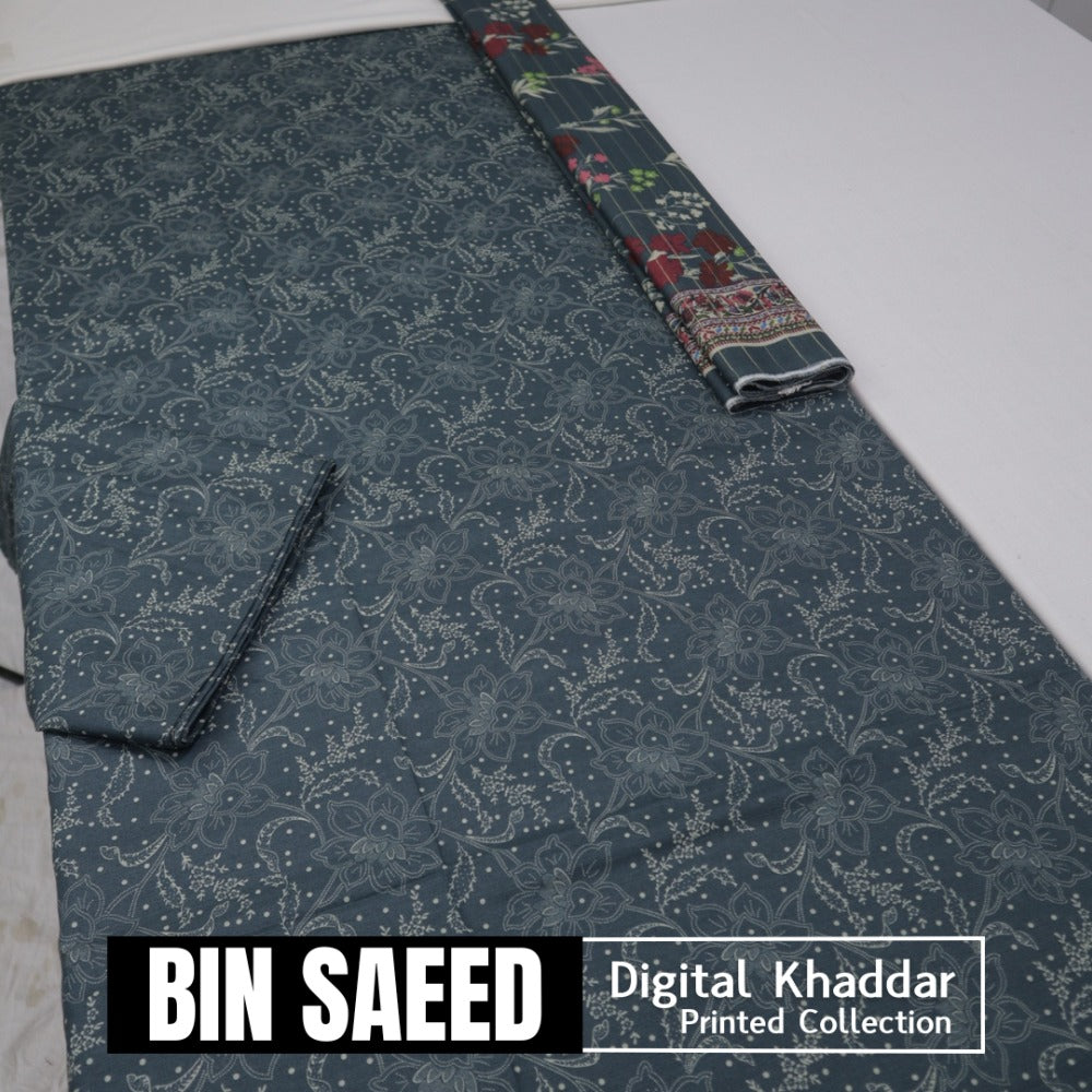 Bin Saeed Digital Khaddar 3 Piece (1375-180)