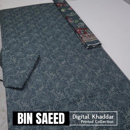 Bin Saeed Digital Khaddar 3 Piece (1375-180)