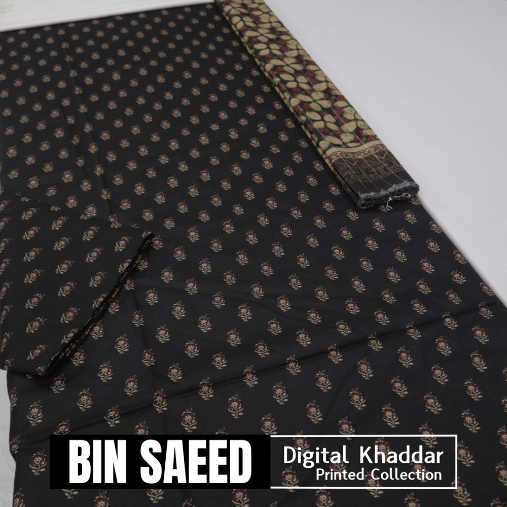 Bin Saeed Digital Khaddar 3 Piece (1375-188)