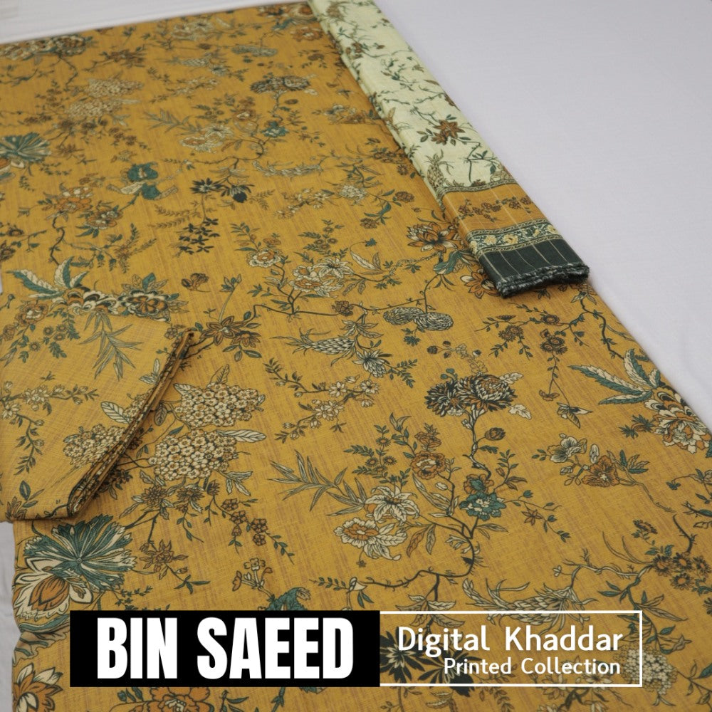 Bin Saeed Digital Khaddar 3 Piece (1375-189)