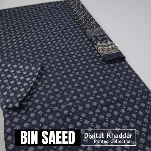 Bin Saeed Digital Khaddar 3 Piece (1375-190)