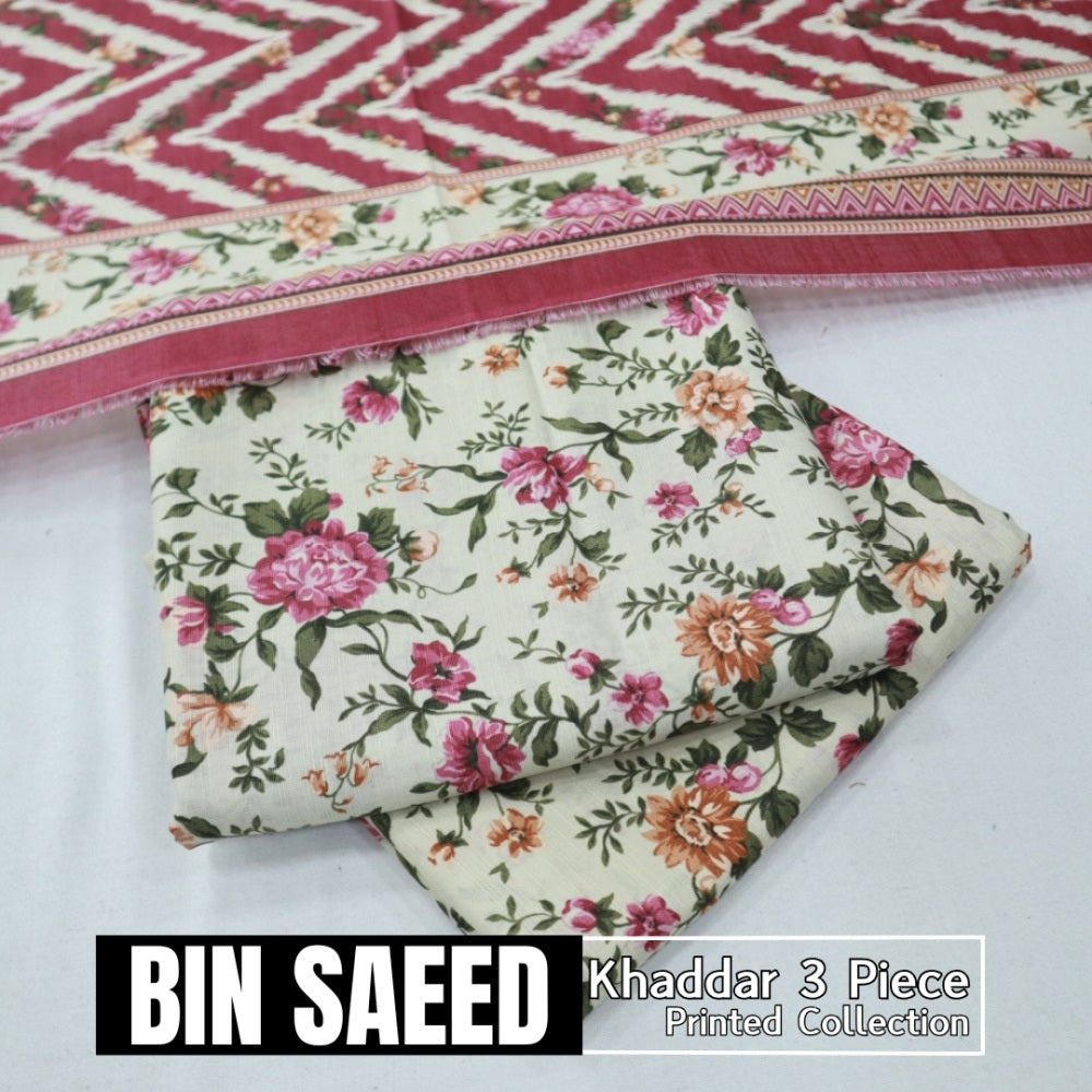 Bin Saeed Digital Khaddar 3 Piece (1375-237)