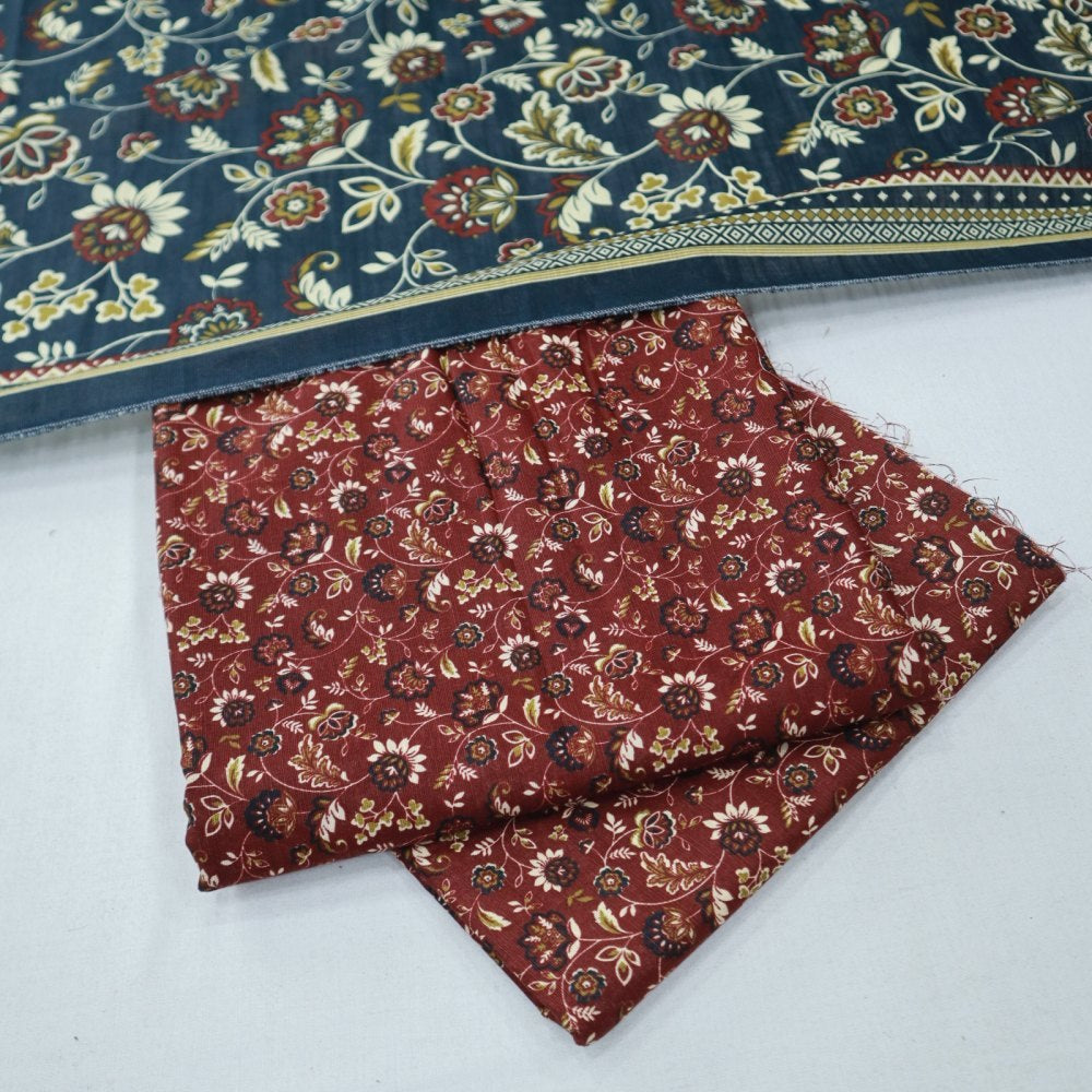 Bin Saeed Digital Khaddar 3 Piece (1375-242)