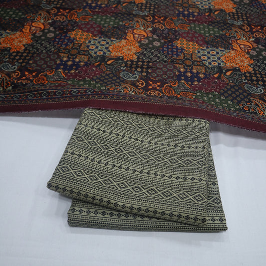Bin Saeed Digital Khaddar 3 Piece (1375-356)