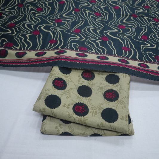 Bin Saeed Digital Khaddar 3 Piece (1375-360)