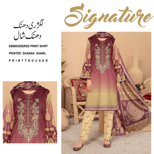 Luxury Dhanak EMB (1404-021) Signature